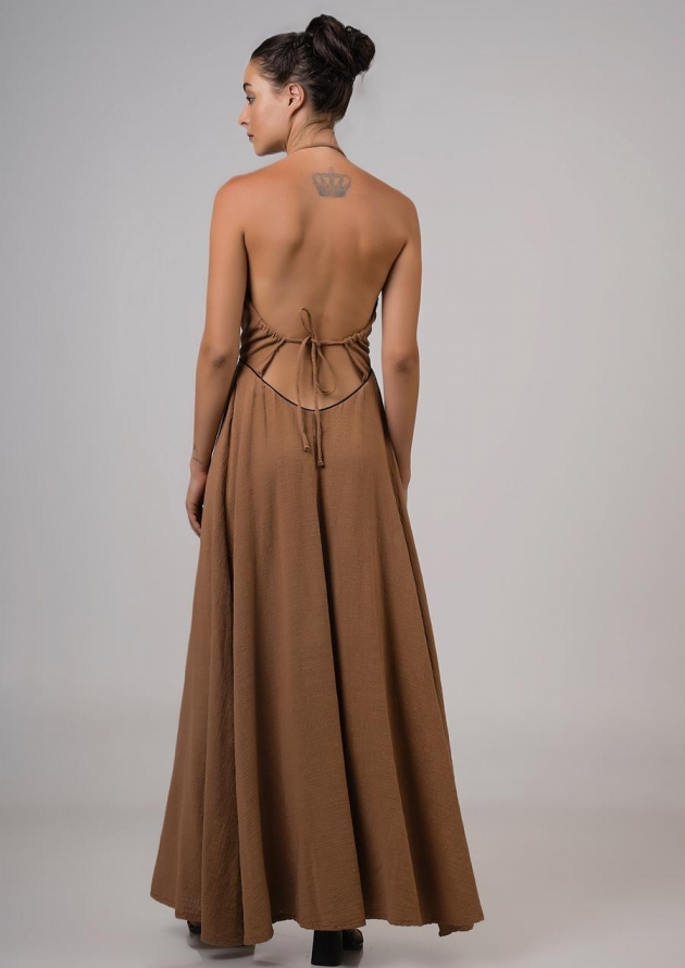 Φόρεμα maxi εξώπλατο