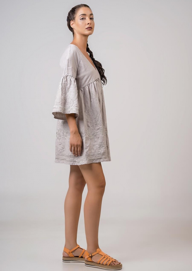 Φόρεμα  κοντό 3/4 μανίκια